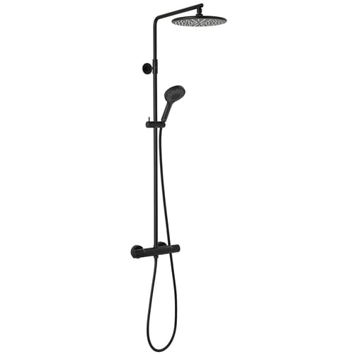 Damixa Silhouet brusesystem termostat brusere sort